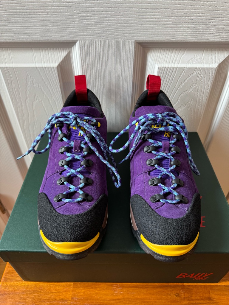 Bally Hike Purple Suede Hike Low Sneakers